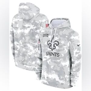 Nike NFL team apparel Saints salute to service camouflage hoodie mens size small